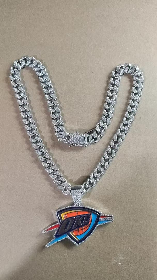 OKC Thunder Iced Cuban Chain 24”, US SHIP