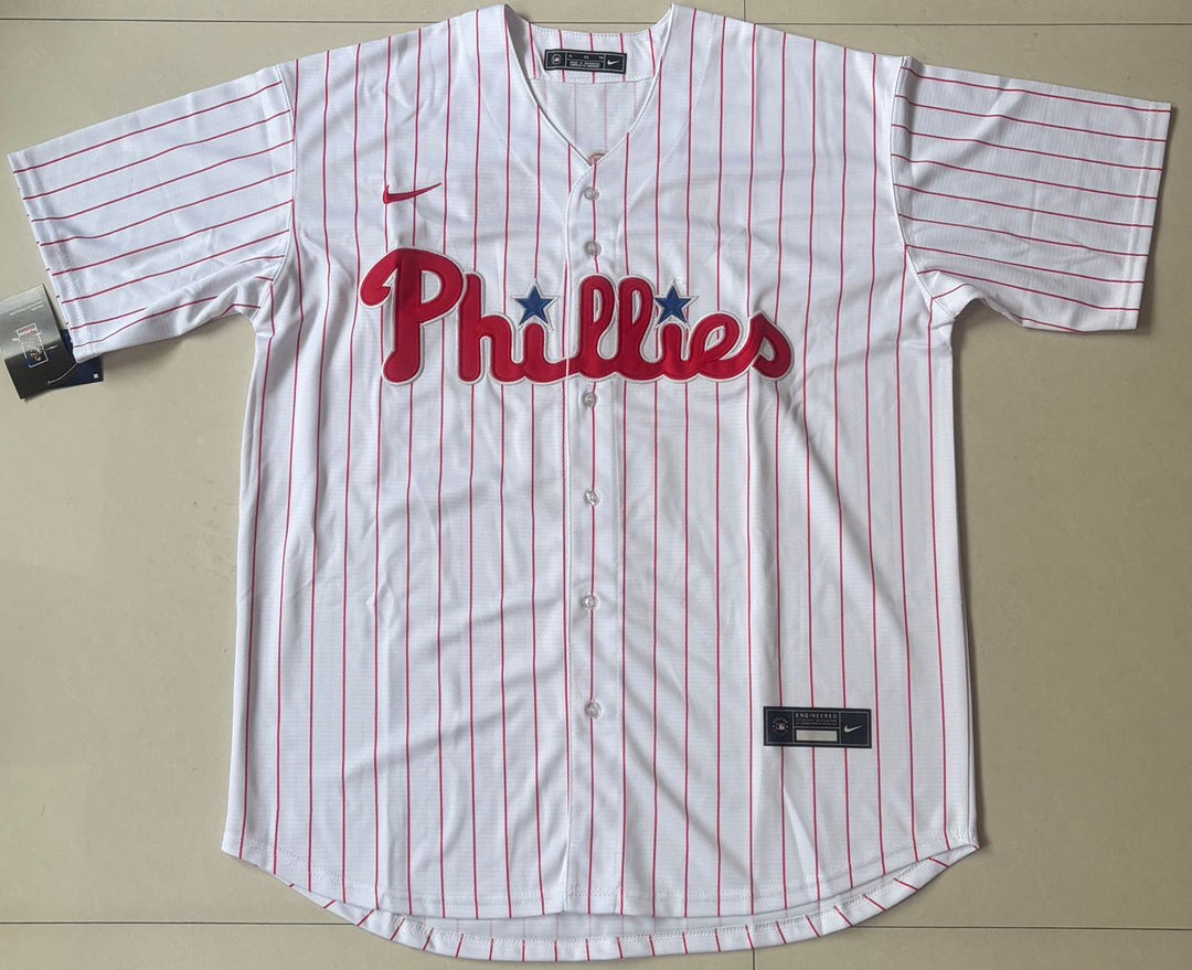 Bryce Harper #3 Philadelphia Phillies Nike classic Pin Stripe Stitched Jersey - EB Sports Championship Rings