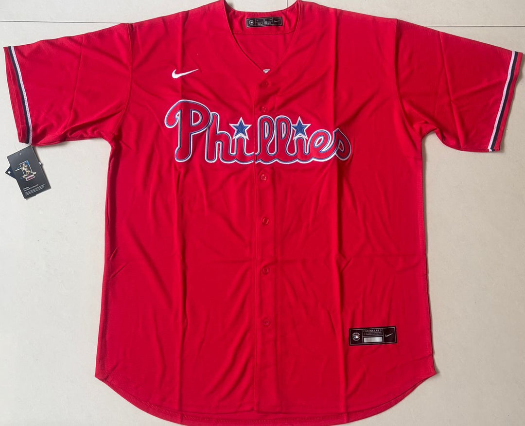 Bryce Harper #3 Philadelphia Phillies Nike classic Red Stitched Jersey - EB Sports Championship Rings
