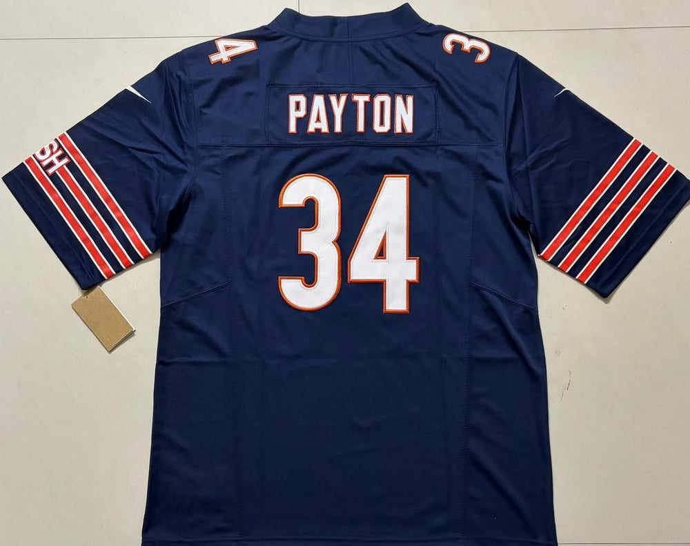 Walter Payton #34 Chicago Bears Blue Nike Stitched Jersey, Carry L and XL