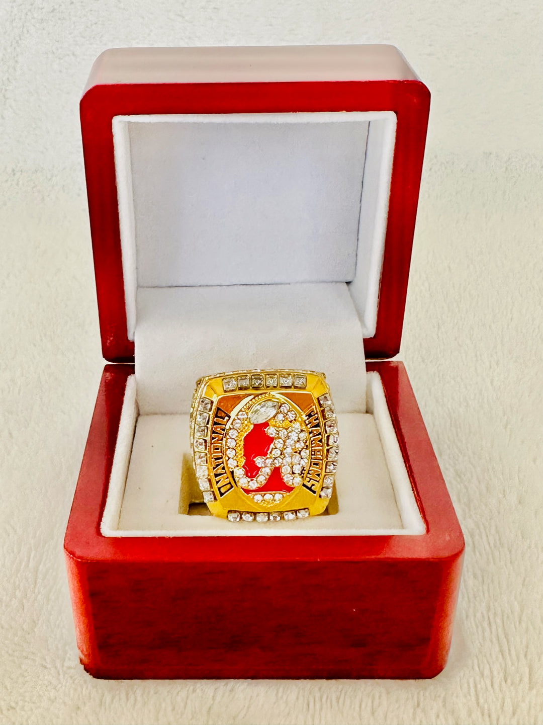 2012 Alabama Crimson Tide Championship Ring With Box - EB Sports Champion's Cache