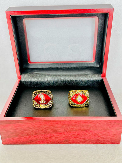 2 PCS Oklahoma Sooners Championship Ring Set W Box - EB Sports Champion's Cache