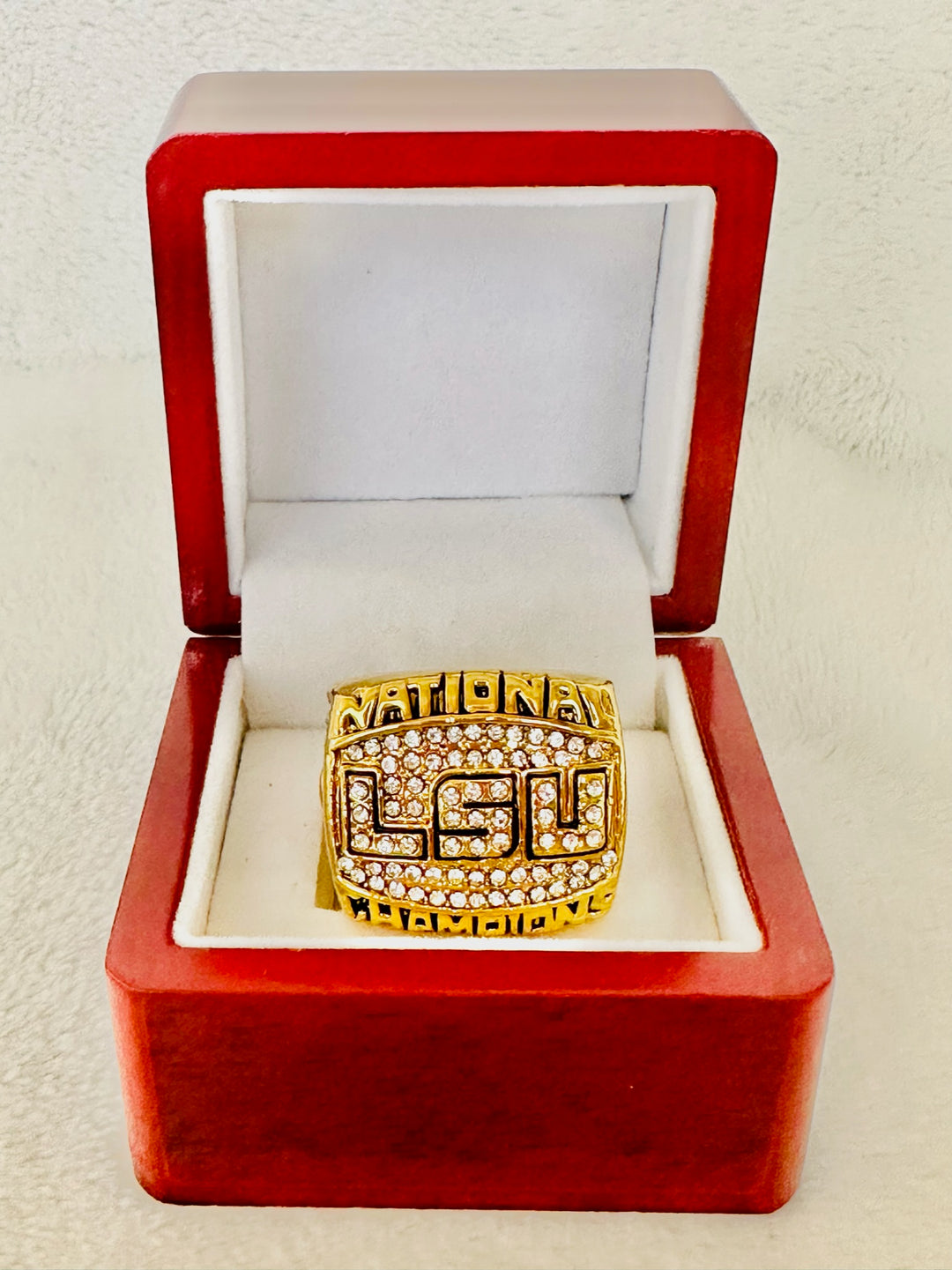 2003 LSU Tigers National Championship Ring W Box, US SHIP - EB Sports Champion's Cache