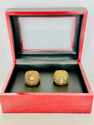 2 PCS Alabama Crimson Tide Championship Ring Set, W box - EB Sports Champion's Cache