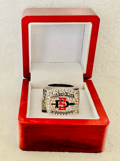 2012 San Diego State Aztecs Mountain West Championship Ring with box - EB Sports Champion's Cache