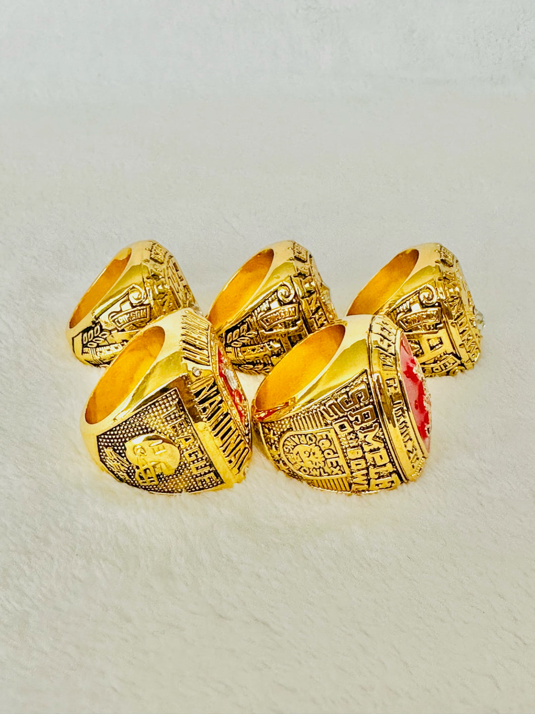 5 PCS Alabama Crimson Tide Championship Ring Set - EB Sports Champion's Cache