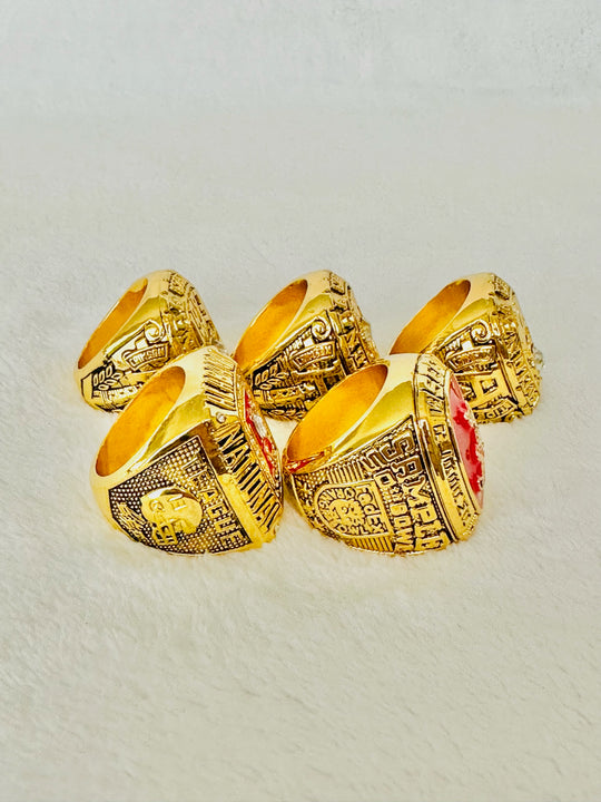 5 PCS Alabama Crimson Tide Championship Ring Set - EB Sports Champion's Cache