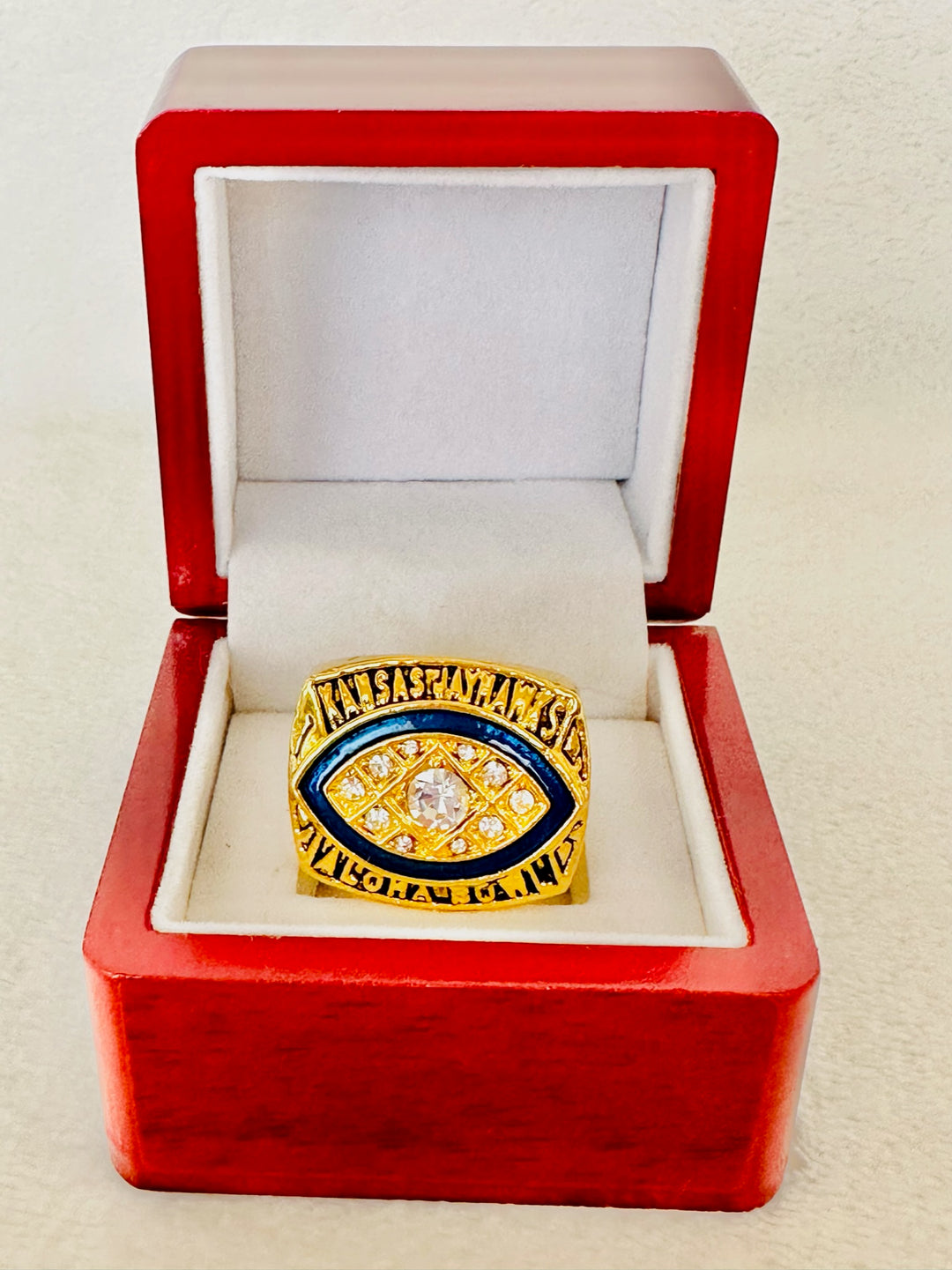 1995 Kansas Jayhawks Football  Championship Ring W Box, US SHIP - EB Sports Champion's Cache