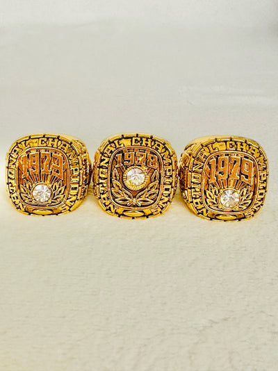 3 PCS Alabama Crimson Tide Championship Ring Set - EB Sports Champion's Cache