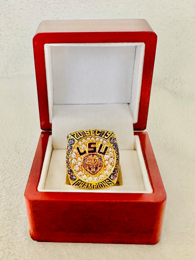 2019 LSU Tigers SEC Championship Ring W Box, US SHIP - EB Sports Champion's Cache