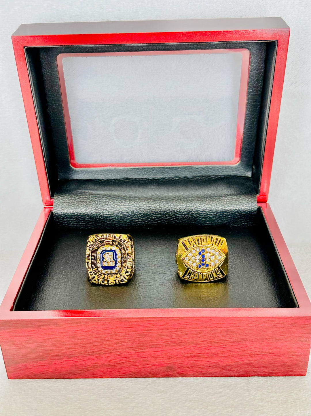 2 PCS Penn State Championship Ring Set, W box - EB Sports Champion's Cache