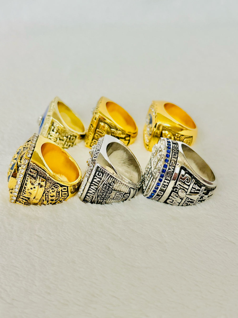 6 PCS New York Giants Championship Ring Complete SET, US SHIP - EB Sports Champion's Cache