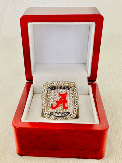 2015 Alabama Crimson Tide Championship Ring With Box - EB Sports Champion's Cache