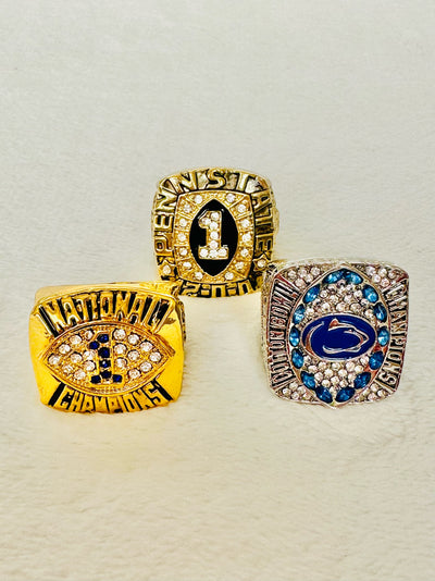 3 PCS Penn State Championship Ring Set - EB Sports Champion's Cache