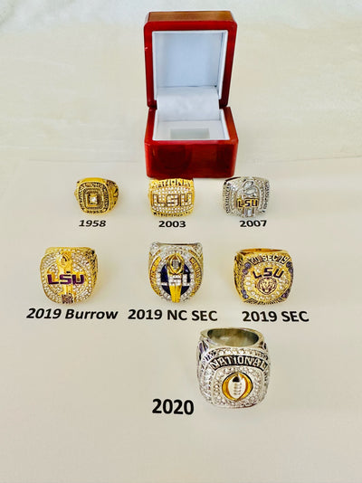 LSU TIGERS CHAMPIONSHIP RINGS, pick your ring W Box - EB Sports Champion's Cache