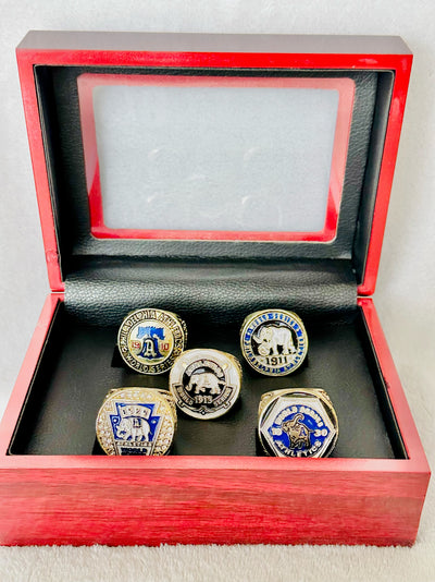 5 PCS Philadelphia Athletics World Series Championship Ring Set W Box,  SHIP - EB Sports Champion's Cache