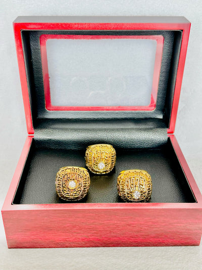 3 PCS Alabama Crimson Tide Championship Ring Set, W box - EB Sports Champion's Cache