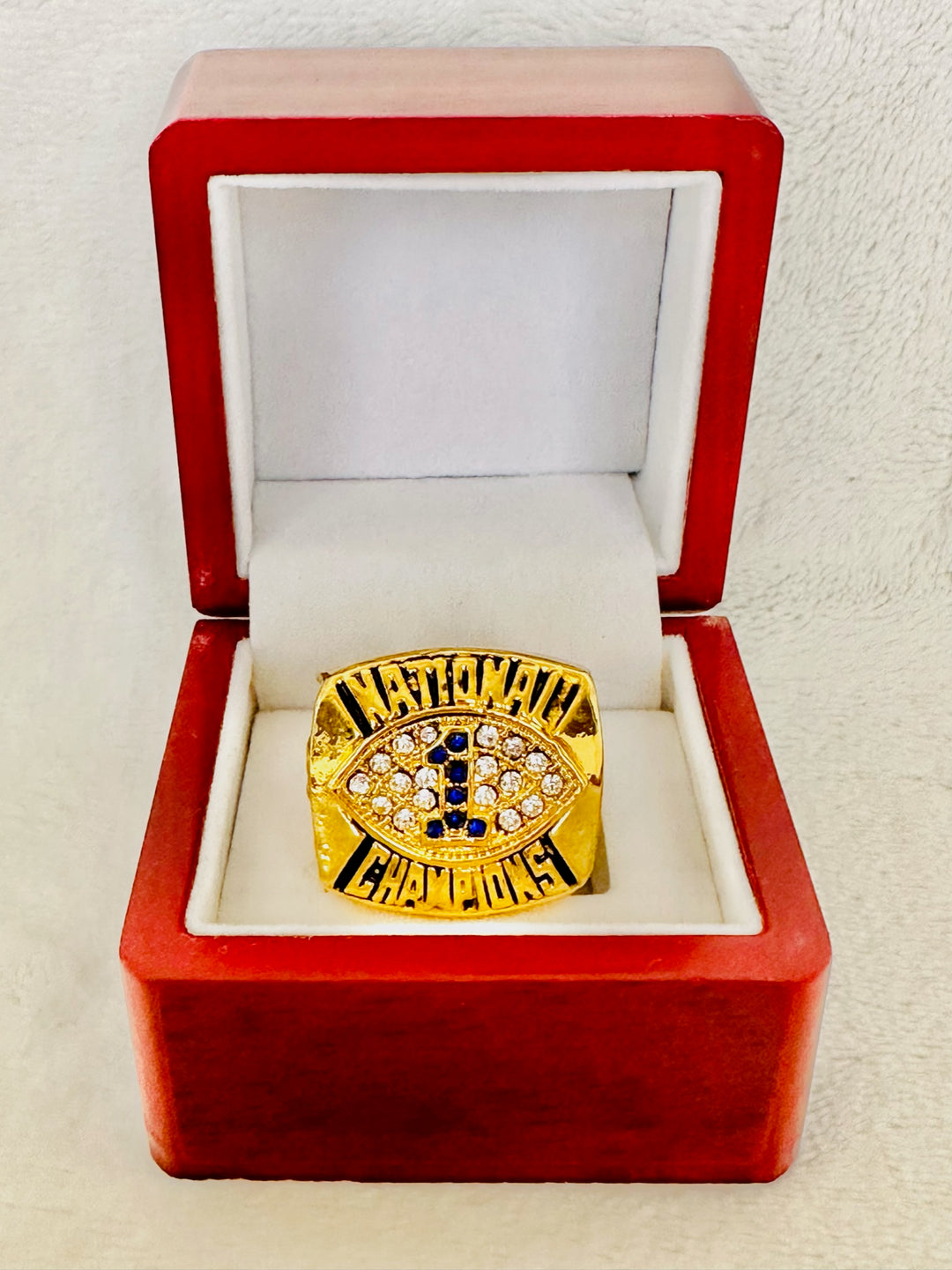 1986 Penn State Championship Ring W box - EB Sports Champion's Cache