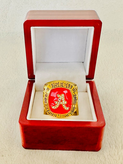 1999 Alabama Crimson Tide Championship Ring With Box - EB Sports Champion's Cache