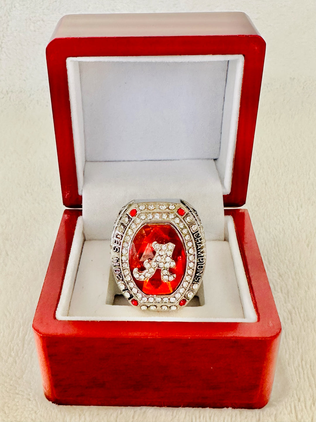 2014 Alabama Crimson Tide Championship Ring With Box - EB Sports Champion's Cache