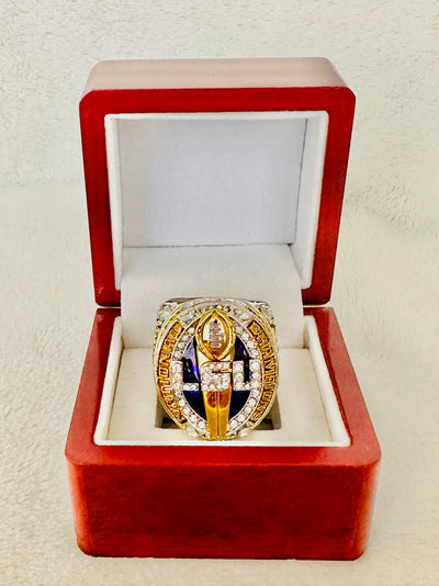 2019 LSU Tigers National Championship Ring W Box, US SHIP - EB Sports Champion's Cache