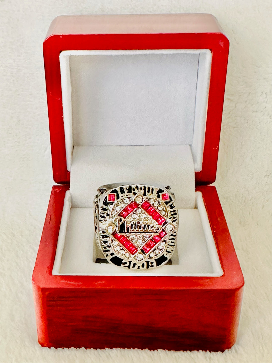 2009 Philadelphia Phillies NL Champs Ring W Box - EB Sports Champion's Cache