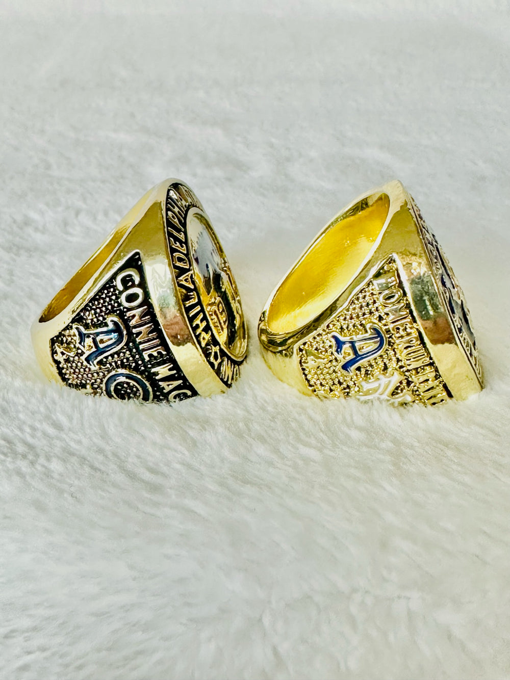 2 PCS 1910 AND 1911 Philadelphia Athletics World Series Championship Ring,  SHIP - EB Sports Champion's Cache