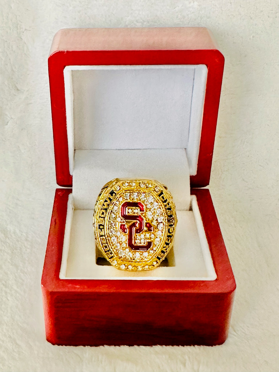 2017 USC Trojans Championship Ring With Box - EB Sports Champion's Cache