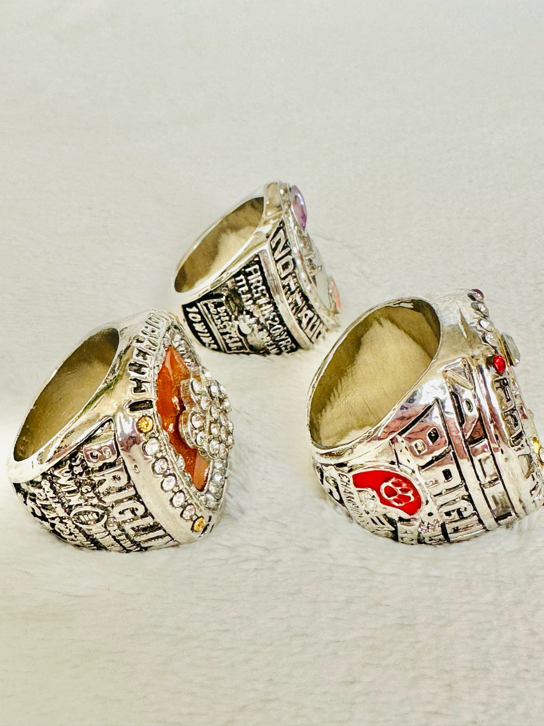 3 PCS Clemson Tigers Championship Ring Set - EB Sports Champion's Cache