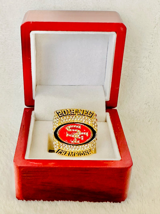 2019 San Francisco 49ers Ring W Box NFC Championship, USA SHIP - EB Sports Champion's Cache