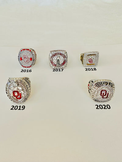 Oklahoma Sooners option 2 Championship Rings, PICK YOUR RING - EB Sports Champion's Cache