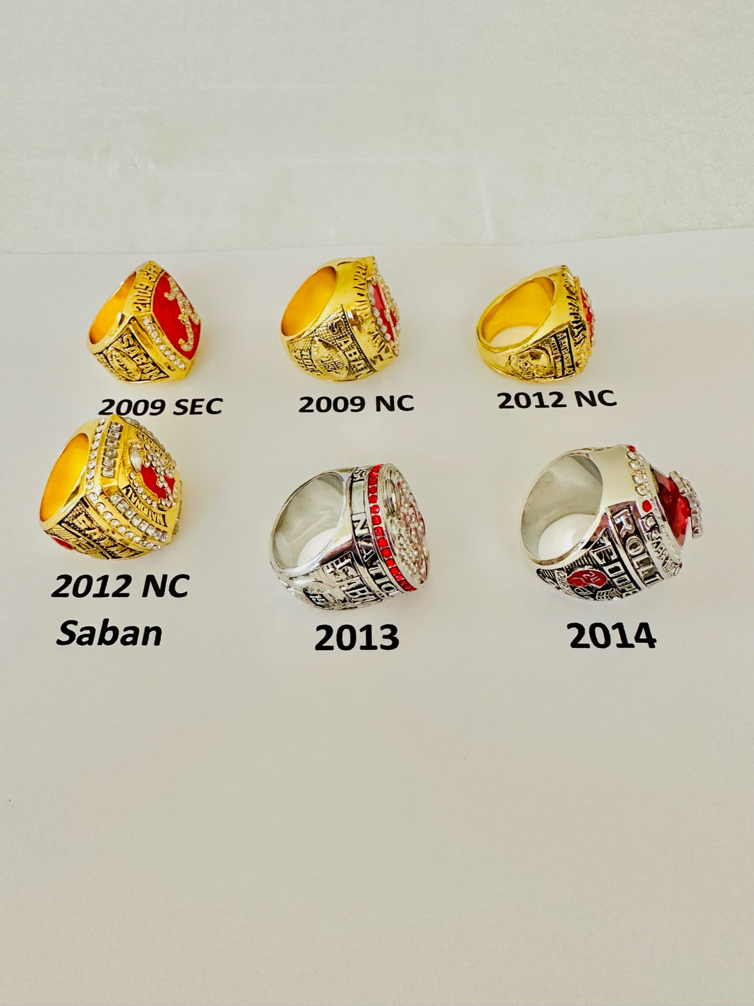 Alabama Crimson Tide pick your Ring 2009-2014 - EB Sports Champion's Cache