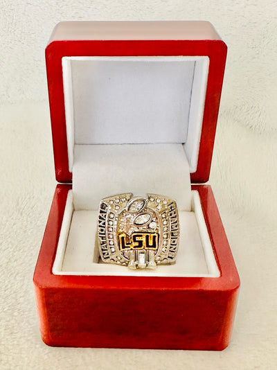 2007 LSU Tigers National Championship Ring W Box, US SHIP - EB Sports Champion's Cache