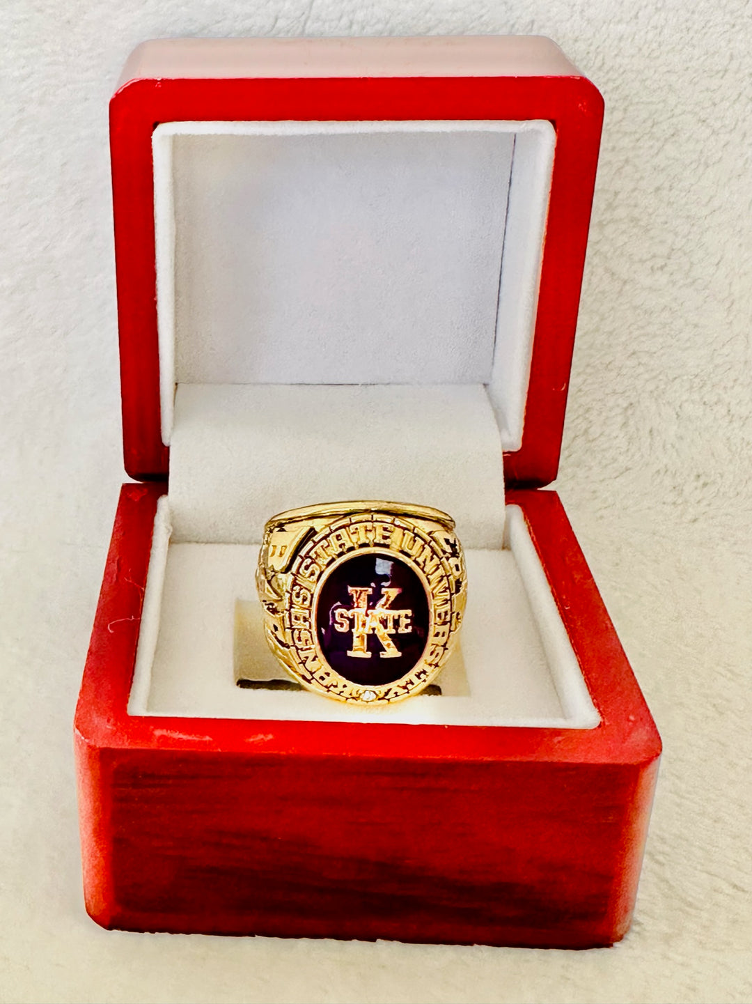 1983 Kansas State Wildcats Big 8 Championship Ring with Box - EB Sports Champion's Cache