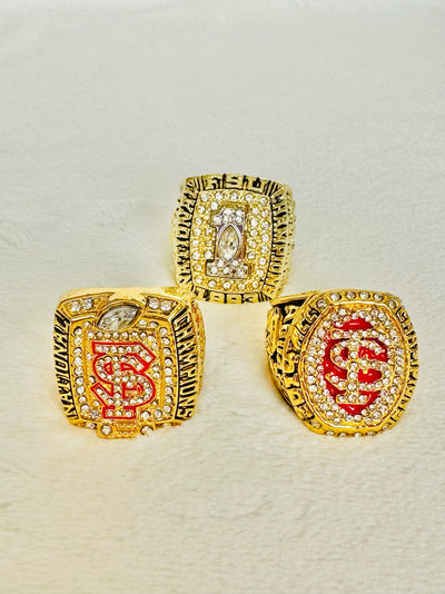 3 PCS Florida State Championship Ring Set - EB Sports Champion's Cache