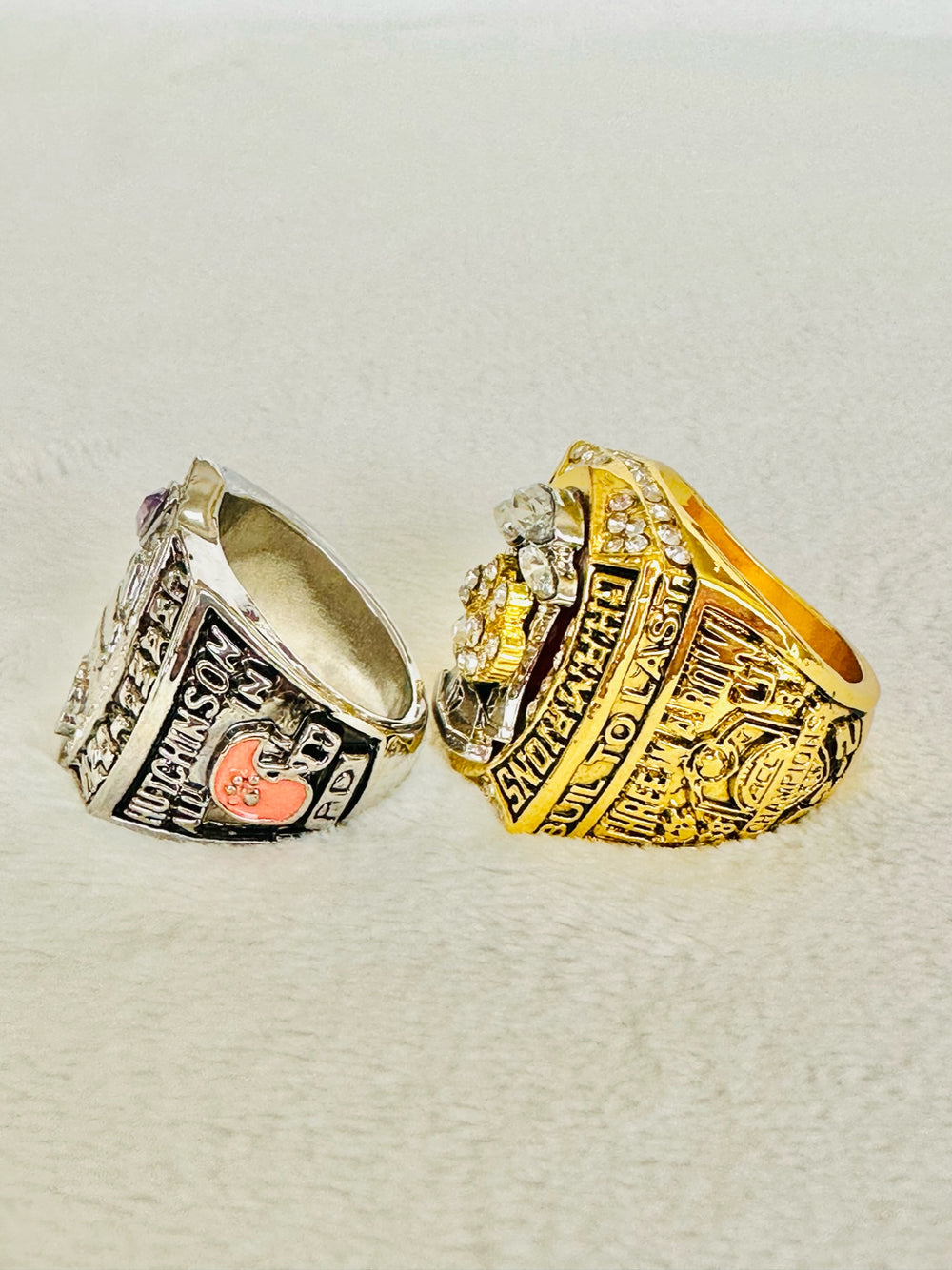 2 PCS Clemson Tigers Championship Ring Set - EB Sports Champion's Cache