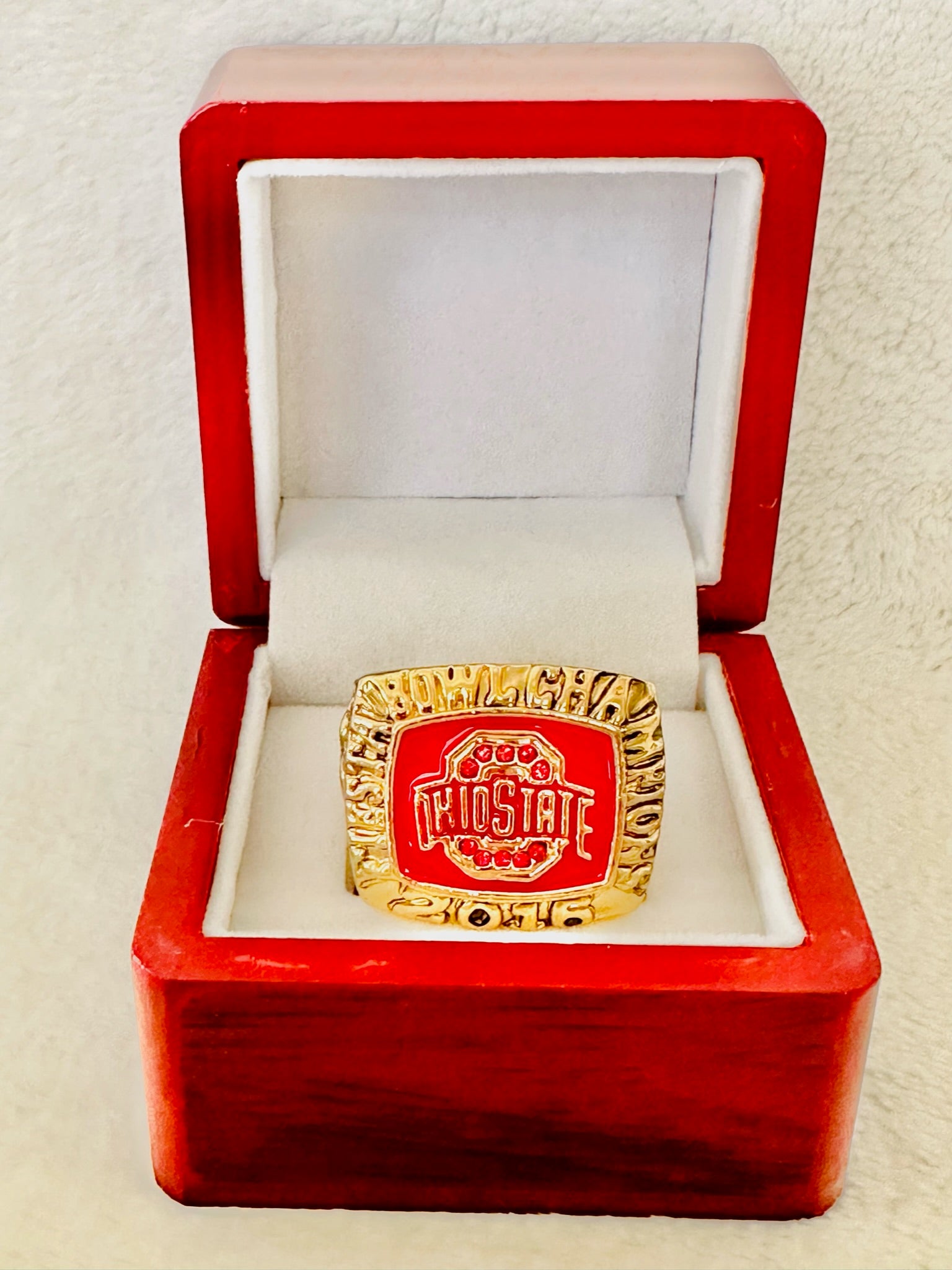 2016 Ohio State Fiesta Bowl Champs ring W Box - EB Sports Champion's Cache