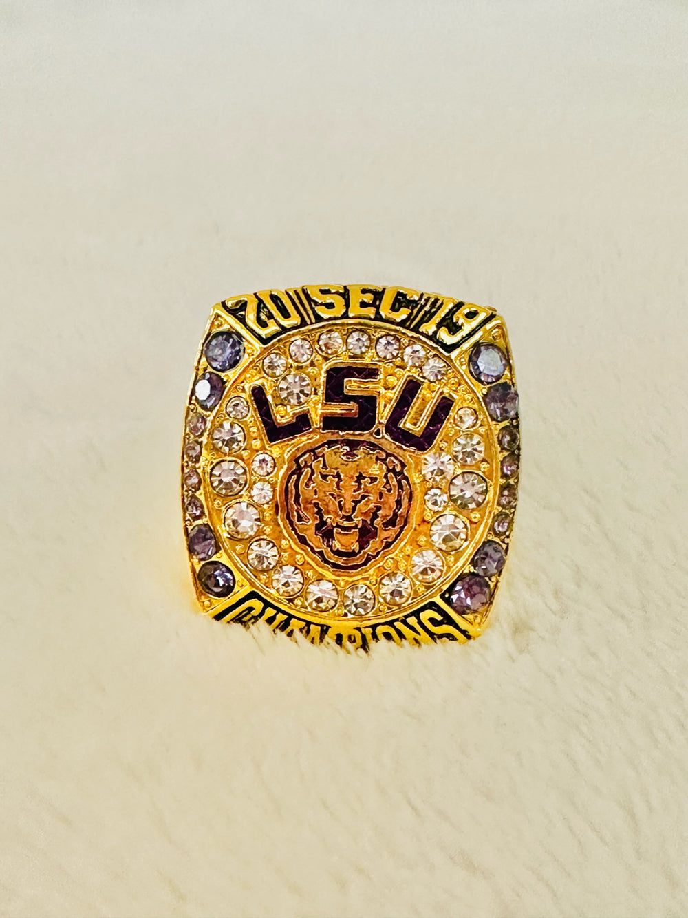 2019 LSU Tigers SEC Championship Ring W Box, US SHIP - EB Sports Champion's Cache