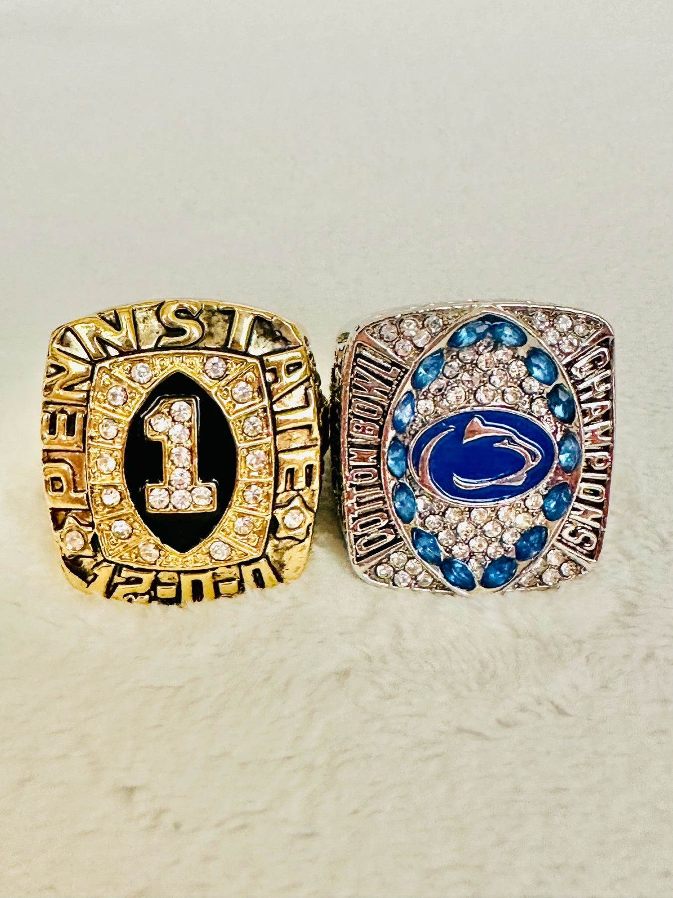 2 PCS Penn State Championship Ring Set | EB Sports Championship Rings