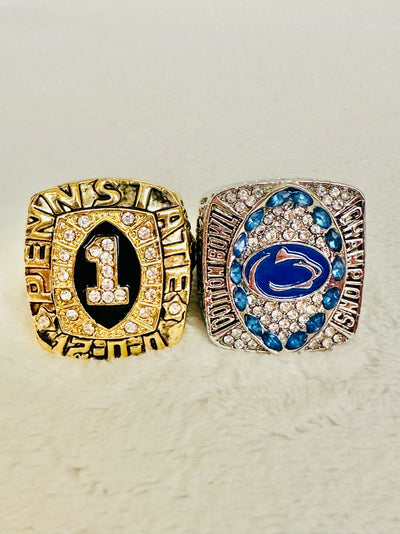 2 PCS Penn State Championship Ring Set - EB Sports Champion's Cache