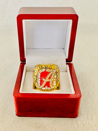 2009 Alabama Crimson Tide Championship Ring With Box - EB Sports Champion's Cache