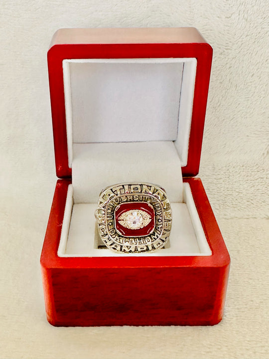 1974 Oklahoma Sooners Championship Ring W Box - EB Sports Champion's Cache