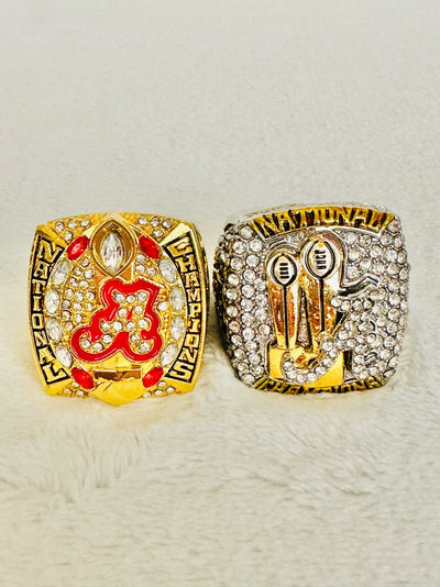 2 PCS Alabama Crimson Tide Championship Ring Set - EB Sports Champion's Cache