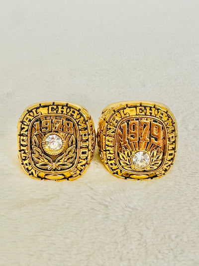 2 PCS Alabama Crimson Tide Championship Ring Set - EB Sports Champion's Cache