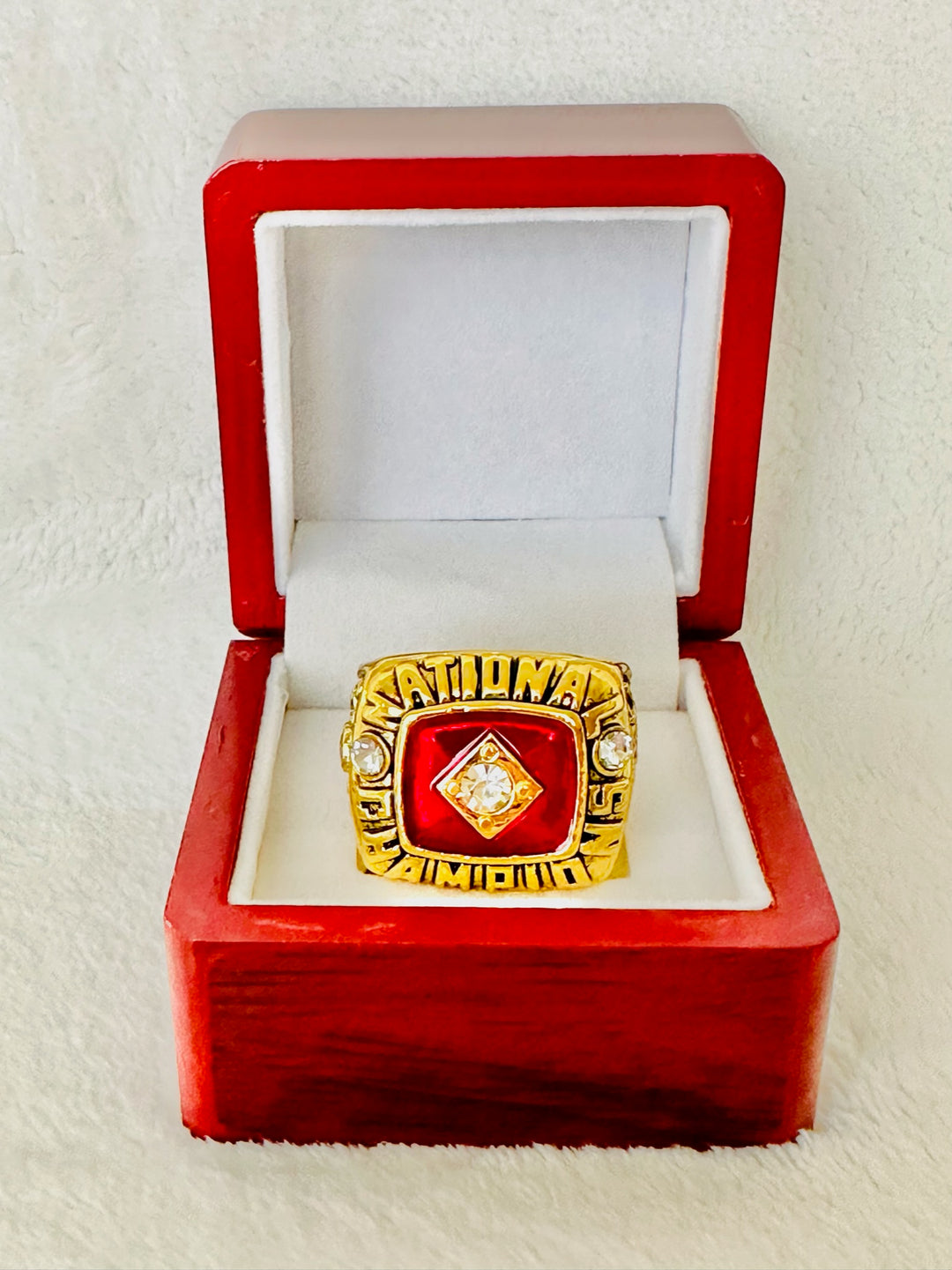 1971 Nebraska Cornhuskers 18k GP Brass Championship Ring W Box, US SHIP - EB Sports Champion's Cache