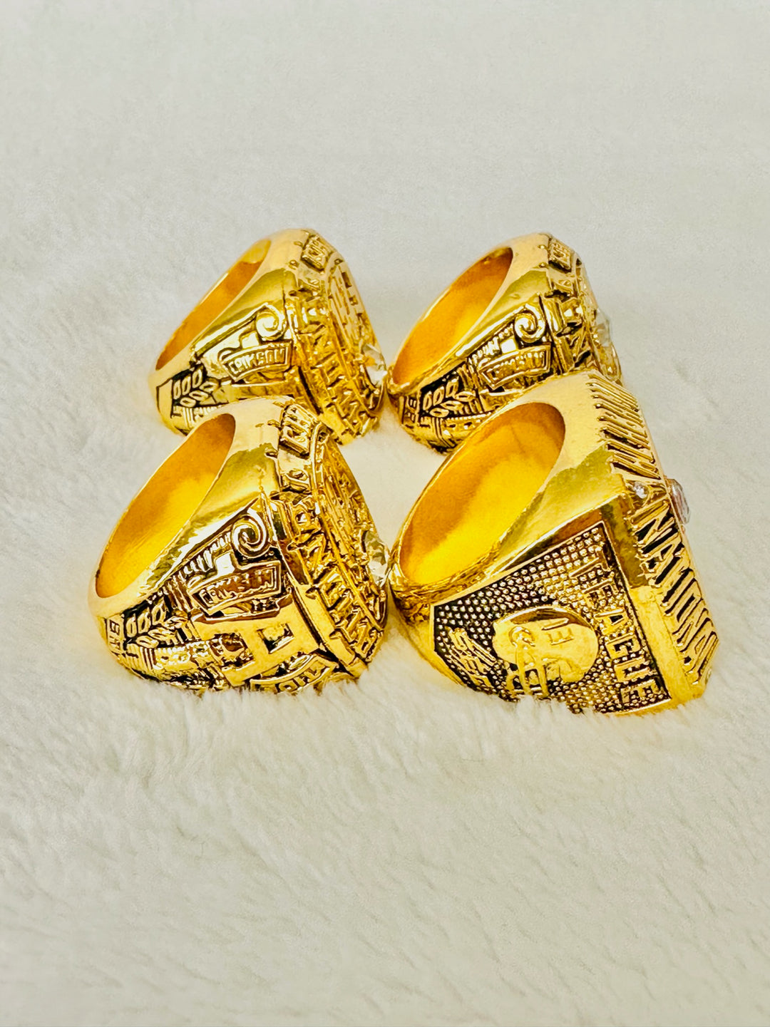 4 PCS Alabama Crimson Tide Championship Ring Set - EB Sports Champion's Cache
