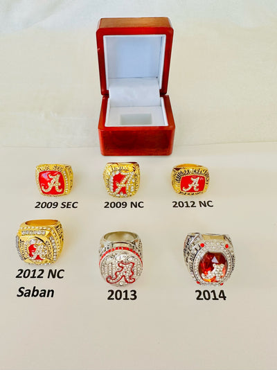 Alabama Crimson Tide pick your Ring 2009-2014 W Box - EB Sports Champion's Cache