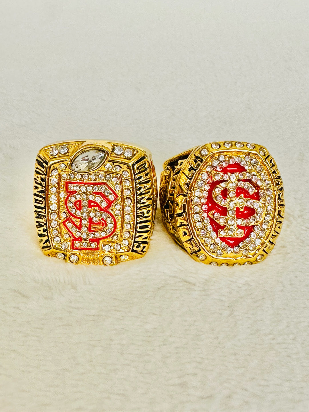 2 PCS Florida State Championship Ring Set - EB Sports Champion's Cache