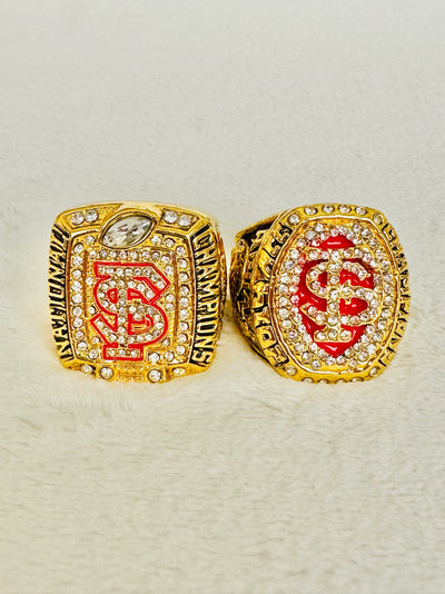 2 PCS Florida State Championship Ring Set - EB Sports Champion's Cache