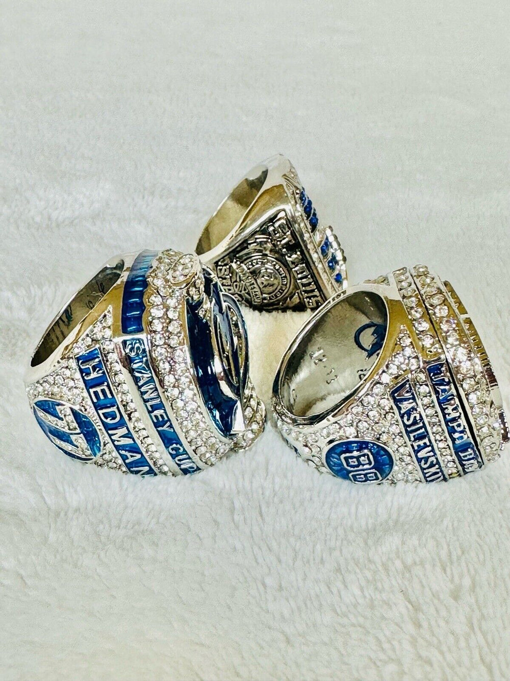 3 PCS Tampa Bay Lightning Championship Ring SET,  SHIP 2004/20/21 - EB Sports Champion's Cache